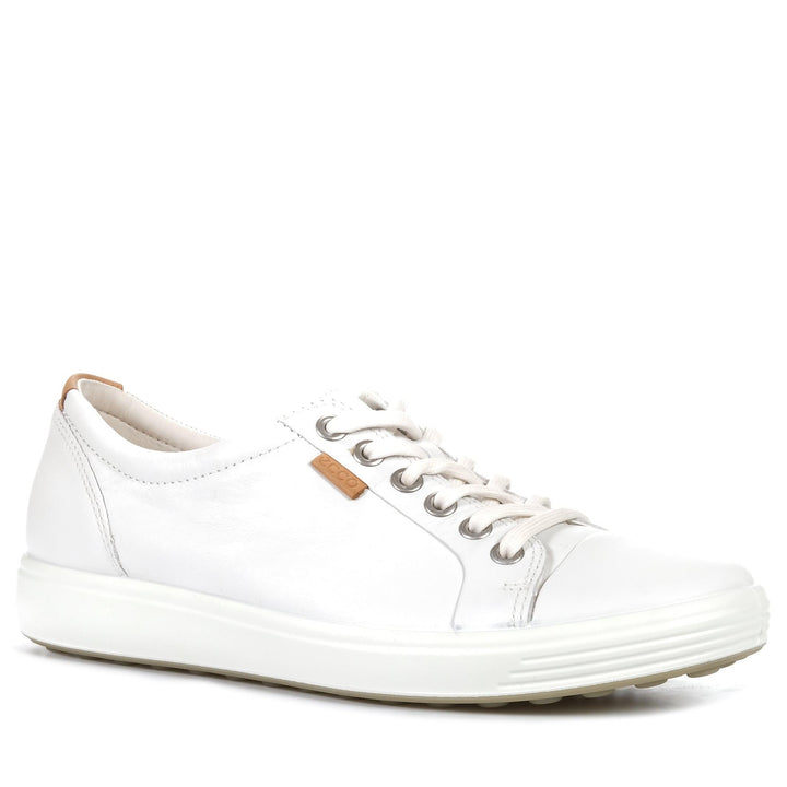 Ecco Soft 7 430003 White Droid Womens Shoes