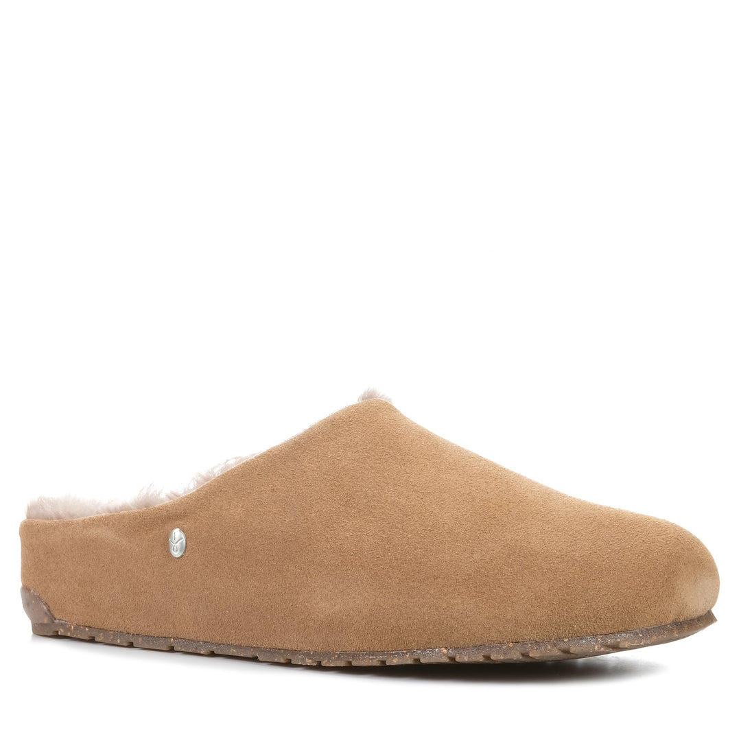 Emu Monch Camel, 10 US, 11 US, 6 US, 7 US, 8 US, 9 US, brown, emu, slippers, taupe, womens