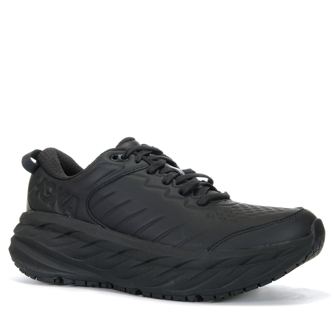 Hoka Bondi SR Mens Black/Black, 10 US, 10.5 US, 11 US, 11.5 US, 12 US, 13 US, 9 US, 9.5 US, black, hoka, mens, sports, walking, work