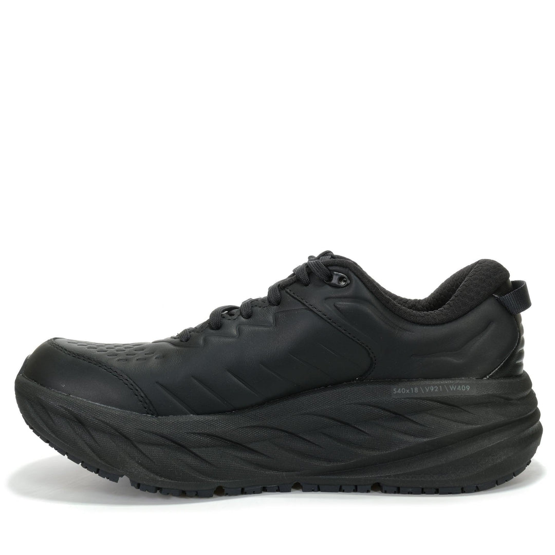 Hoka Bondi SR Wide (2E) Mens Black/Black Mens Sports