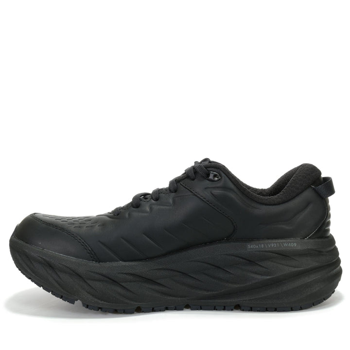 Hoka Bondi SR Wide (2E) Mens Black/Black Mens Sports