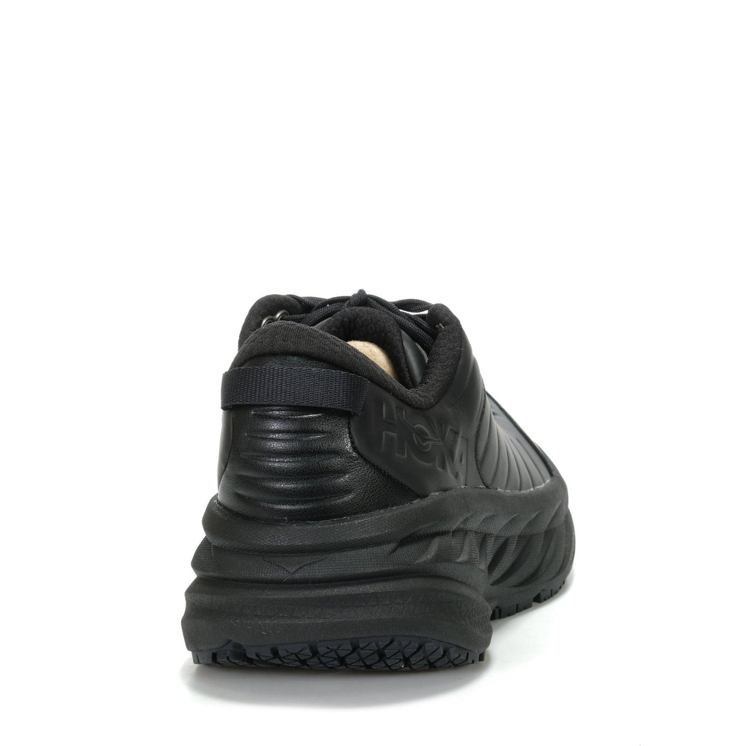 Hoka Bondi SR Wide (2E) Mens Black/Black Mens Sports