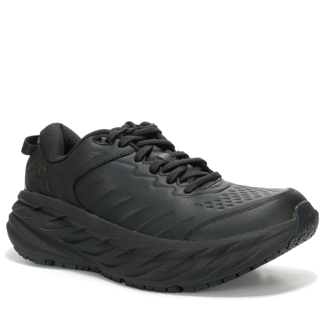Hoka Bondi SR Wide (2E) Mens Black/Black Mens Sports