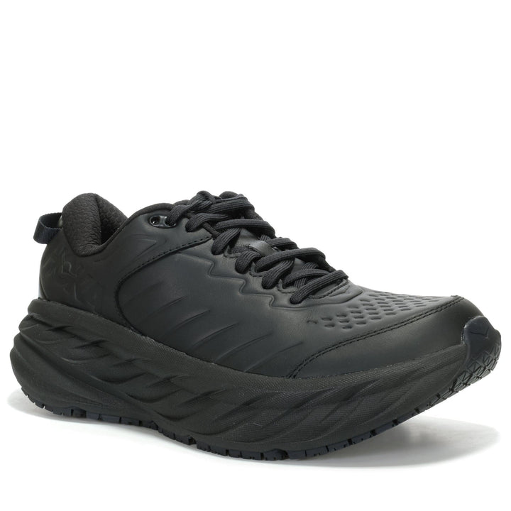 Hoka Bondi SR Wide (2E) Mens Black/Black Mens Sports