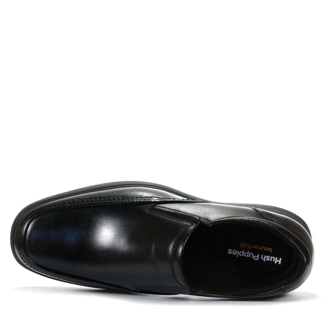 Hush Puppies Luca Black Mens Shoes