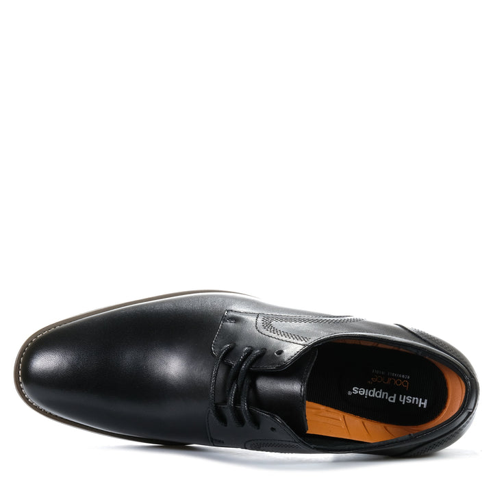 Hush Puppies Whale 2 Black Mens Shoes