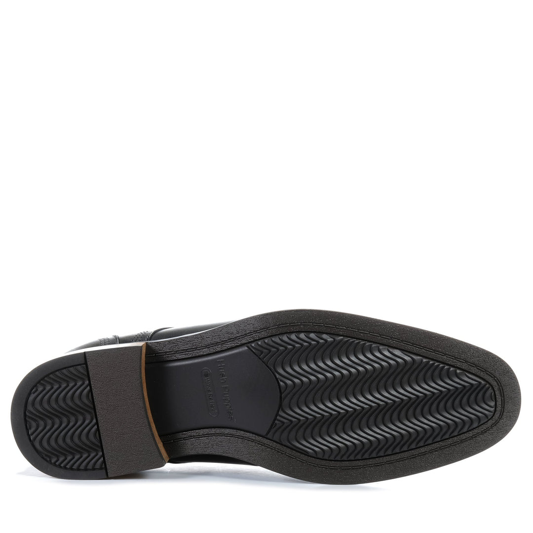 Hush Puppies Whale 2 Black Mens Shoes