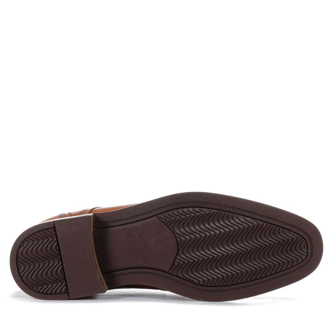 Hush Puppies Whale 2 Tan Burnish Mens Shoes