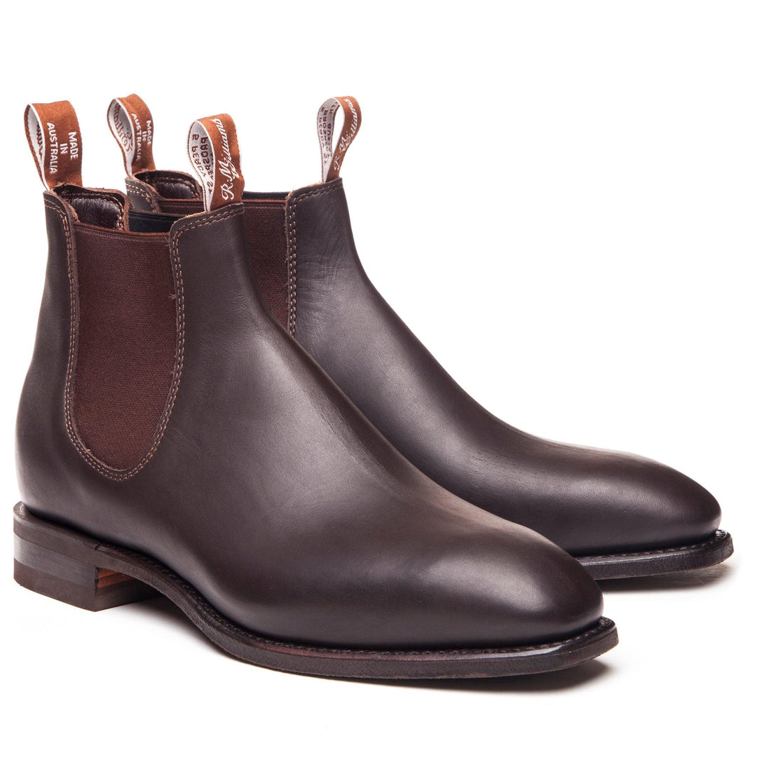 R.M. Williams Comfort Craftsman H Width Chestnut Mens Boots