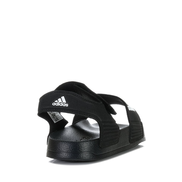 Adidas Adilette Kids Sandal Black/White, 1 US, 10 US, 11 US, 12 US, 13 US, 2 US, 3 US, 4 US, 5 US, 6 US, Adidas, black, kids, sandals, youth