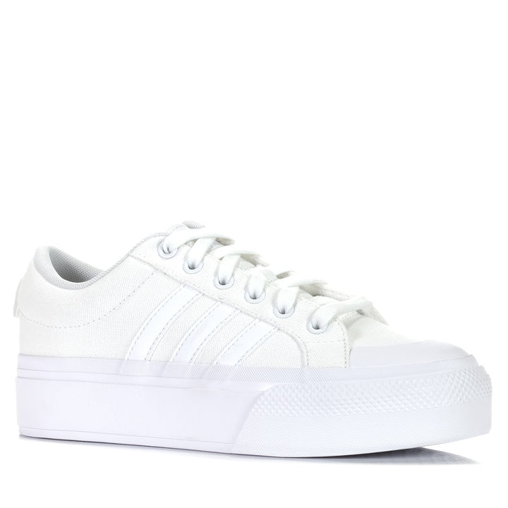 Adidas Bravada 2.0 Platform White, 10 US, 6 US, 7 US, 8 US, 9 US, Adidas, flats, low-tops, shoes, sneakers, white, womens