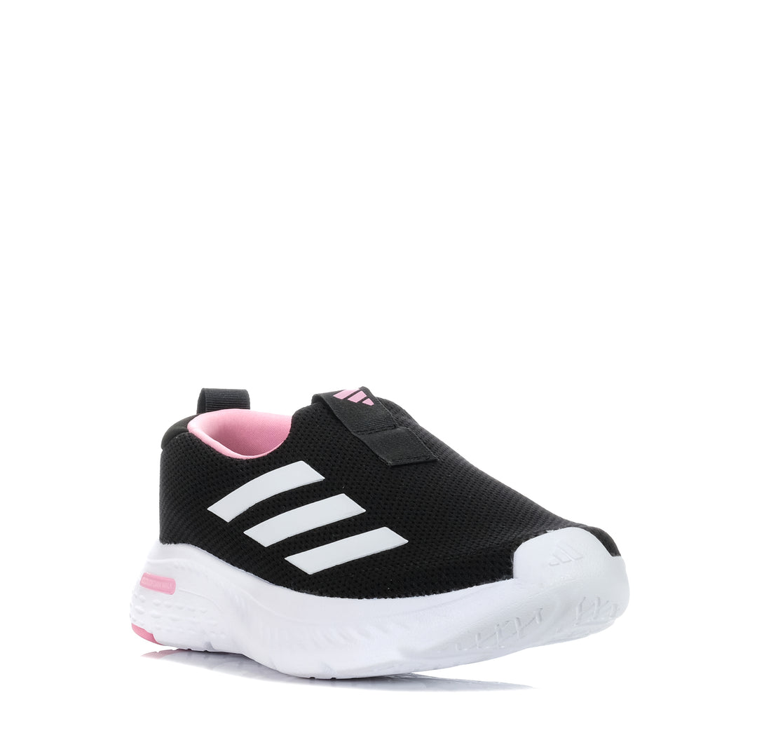 Adidas Cloudfoam Move Lounger Black/White, 10 US, 11 US, 6 US, 7 US, 8 US, 9 US, Adidas, black, flats, shoes, sports, walking, womens