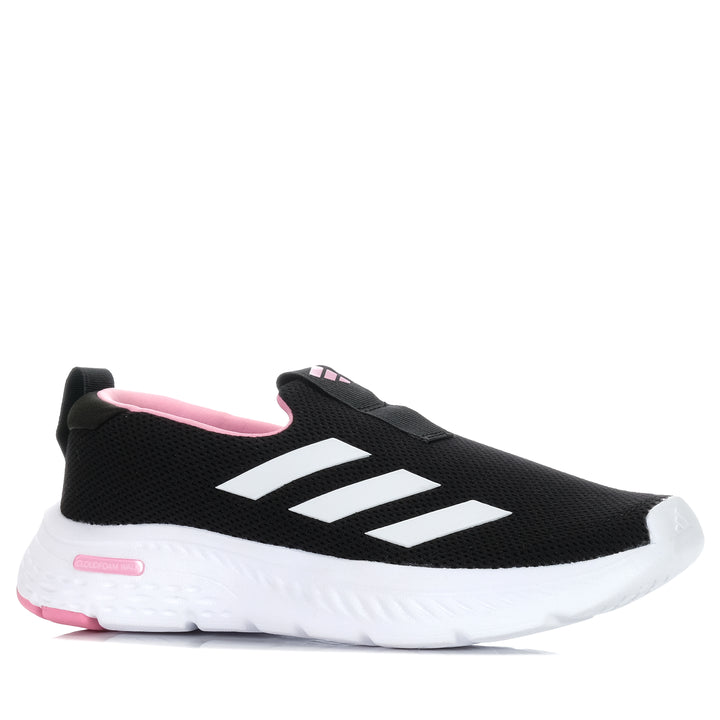 Adidas Cloudfoam Move Lounger Black/White, 10 US, 11 US, 6 US, 7 US, 8 US, 9 US, Adidas, black, flats, shoes, sports, walking, womens