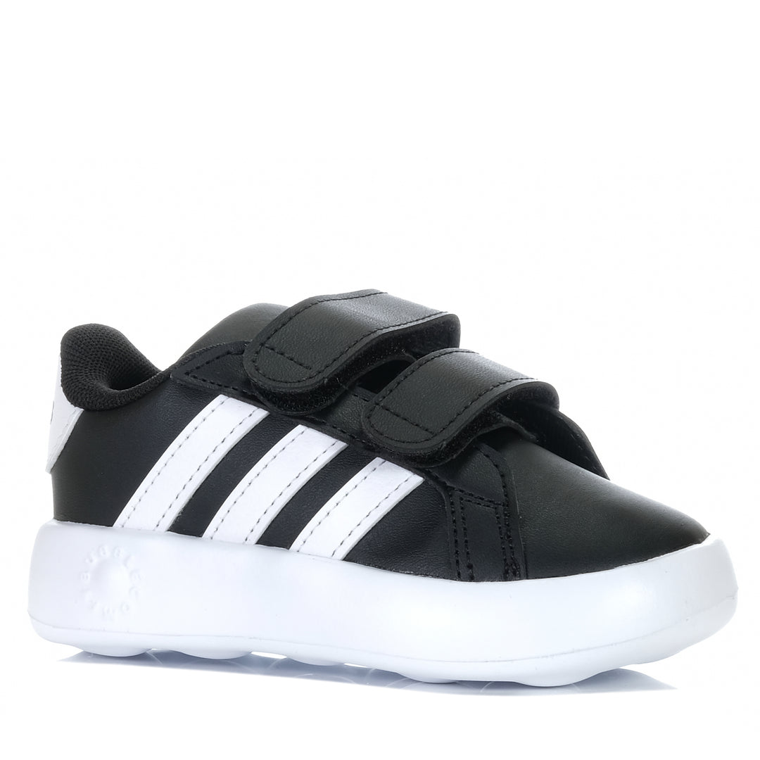 Adidas Grand Court 2.0 CF Infant Black/White, 10 US, 5 US, 6 US, 7 US, 8 US, 9 US, Adidas, black, kids, shoes, Toddler