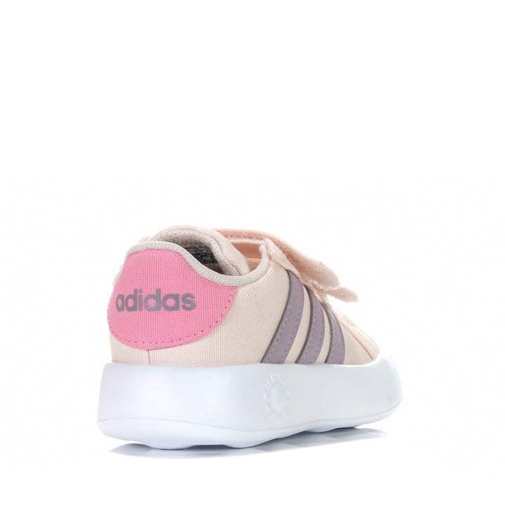 Adidas Grand Court 2.0 CF Infant Wonder Quartz/Fig/Bliss Pink, adidas, kids, pink, shoes, toddler