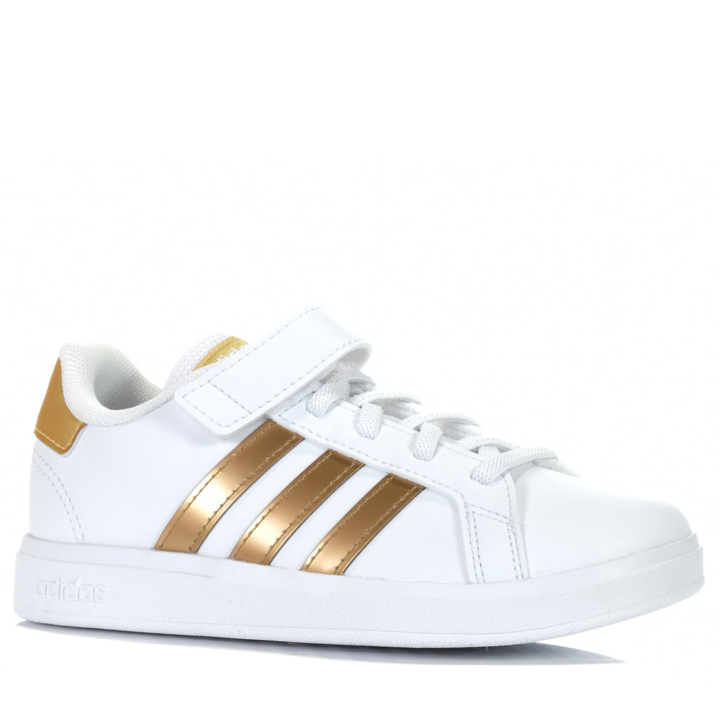 Adidas Grand Court 2.0 EL Youth White White Frames Footwear