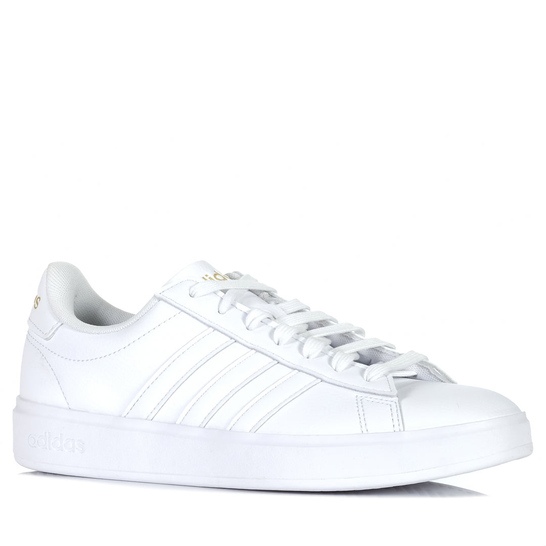 Adidas Grand Court 2.0 White/White, Womens, adidas, flats, low-tops, shoes, sneakers, white, womens