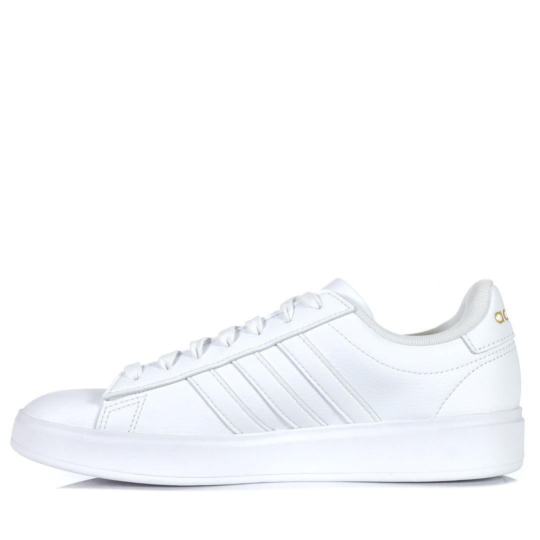 Adidas Grand Court 2.0 White/White, Womens, adidas, flats, low-tops, shoes, sneakers, white, womens