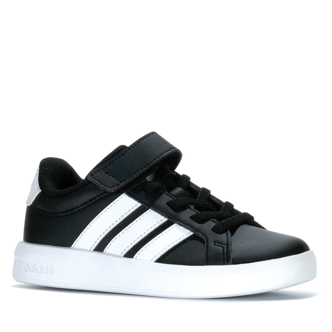 Adidas Grand Court 3.0 EL Youth Black/White Youth Shoes