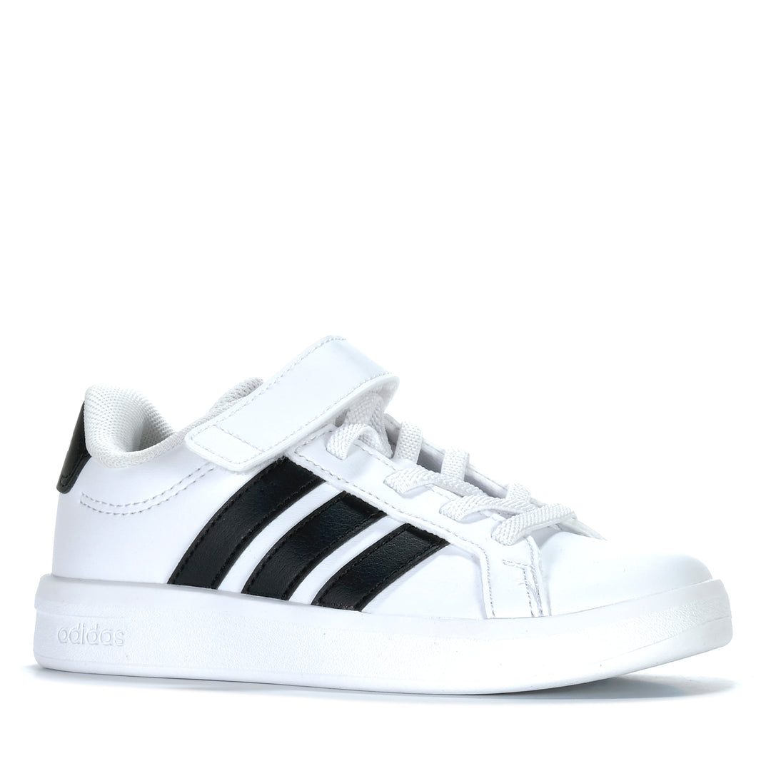 Adidas Grand Court 3.0 EL Youth White/Black Youth Shoes