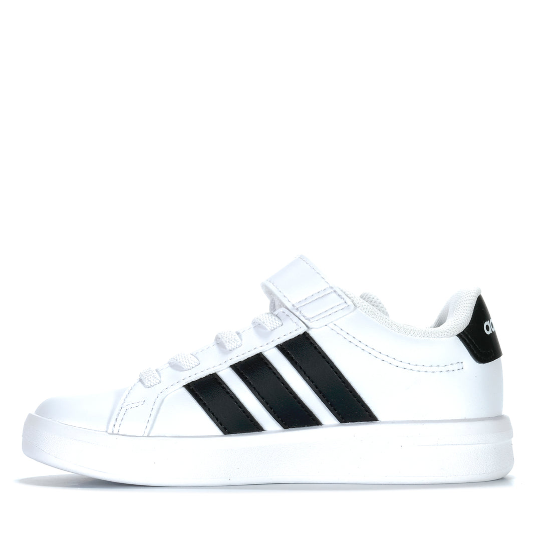 Adidas Grand Court 3.0 EL Youth White/Black Youth Shoes