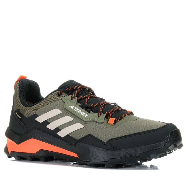 Adidas Terrex AX4 GORE-TEX Hiking Olive/Beige, 10 US, 10.5 US, 11 US, 11.5 US, 12 US, 13 US, 9 US, 9.5 US, Adidas, green, hiking, mens, sports, walking