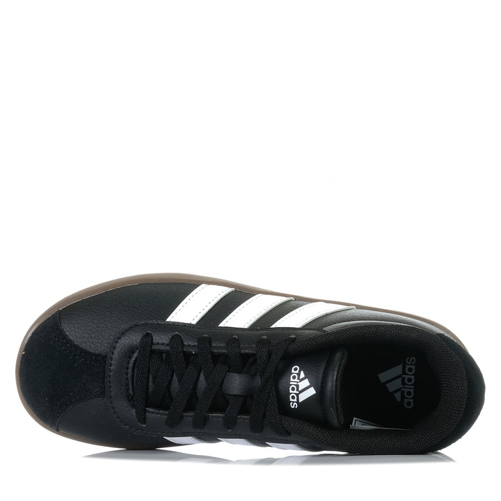 Adidas VL Court 1.0 Kids Black/White, 1 US, 2 US, 3 US, 4 US, 5 US, 6 US, 7 US, Adidas, black, kids, shoes, youth