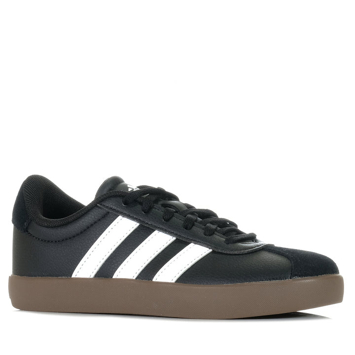 Adidas VL Court 1.0 Kids Black/White, 1 US, 2 US, 3 US, 4 US, 5 US, 6 US, 7 US, Adidas, black, kids, shoes, youth