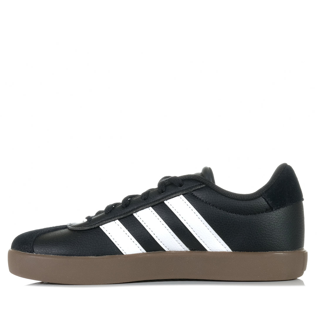 Adidas VL Court 1.0 Kids Black/White, 1 US, 2 US, 3 US, 4 US, 5 US, 6 US, 7 US, Adidas, black, kids, shoes, youth