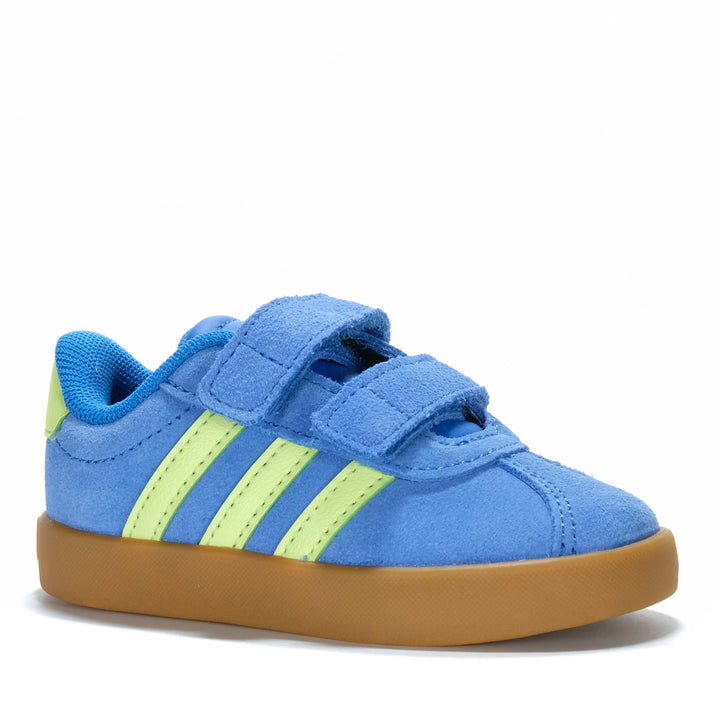 Adidas VL Court 3.0 CF I Bright Royal/Lime Toddler Shoes