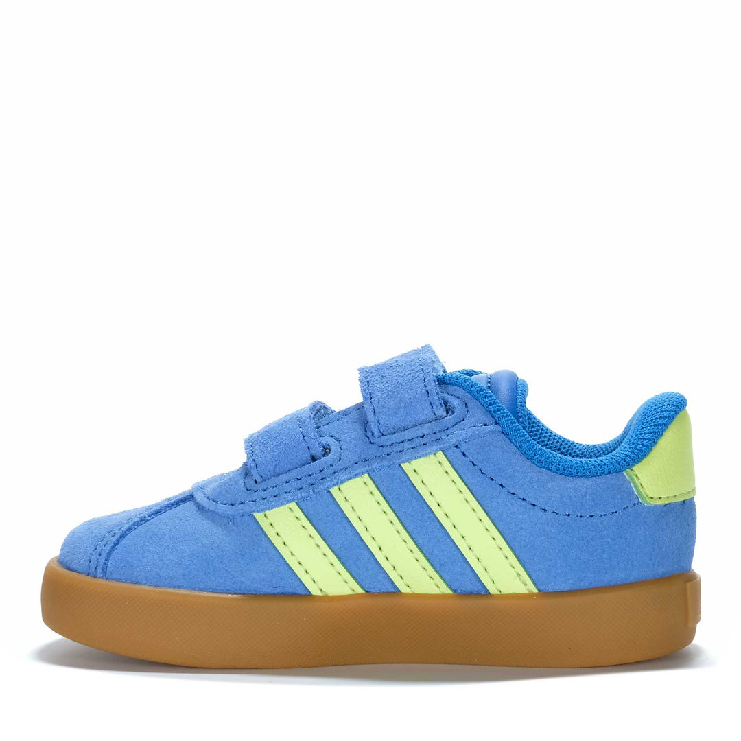 Adidas VL Court 3.0 CF I Bright Royal/Lime Toddler Shoes