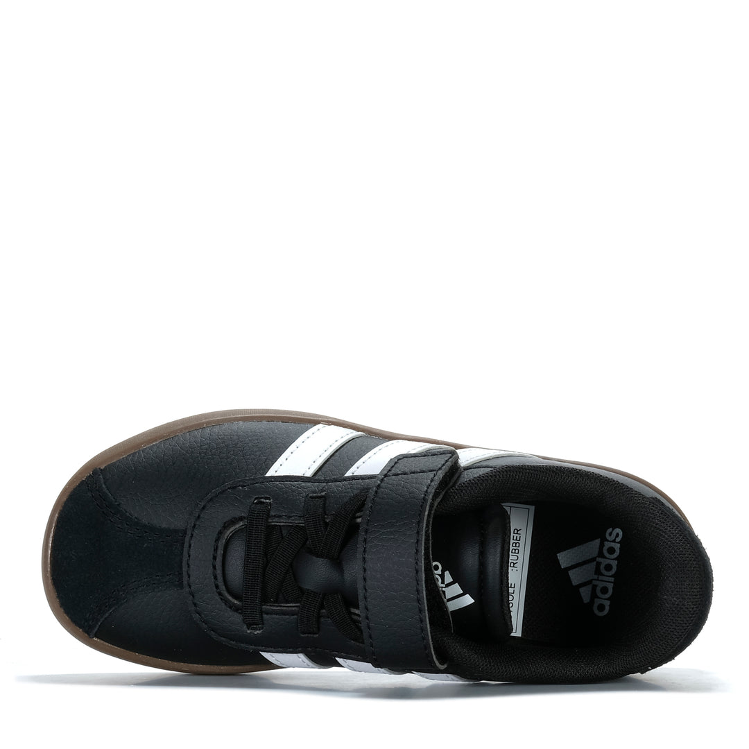 Adidas VL Court 3.0 EL C Kids Black/White/Black Youth Shoes