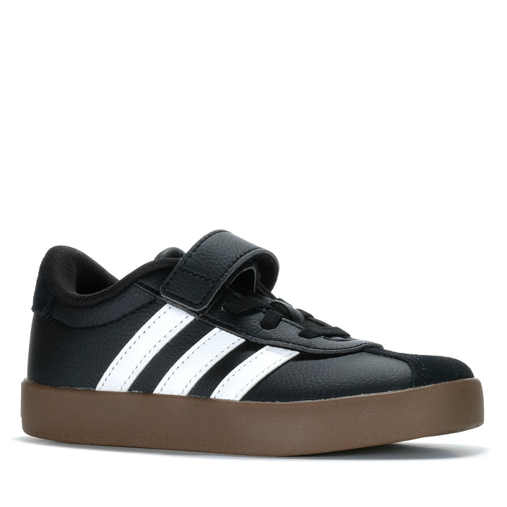 Adidas VL Court 3.0 EL C Kids Black/White/Black Youth Shoes