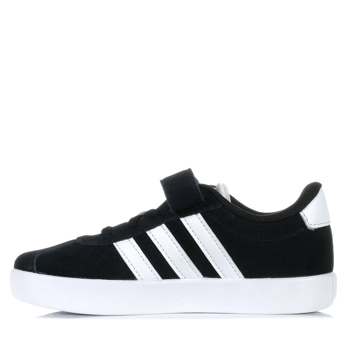 Adidas VL Court 3.0 Kids Black/White, 1 US, 11 US, 12 US, 13 US, 2 US, 3 US, Adidas, black, kids, shoes, youth