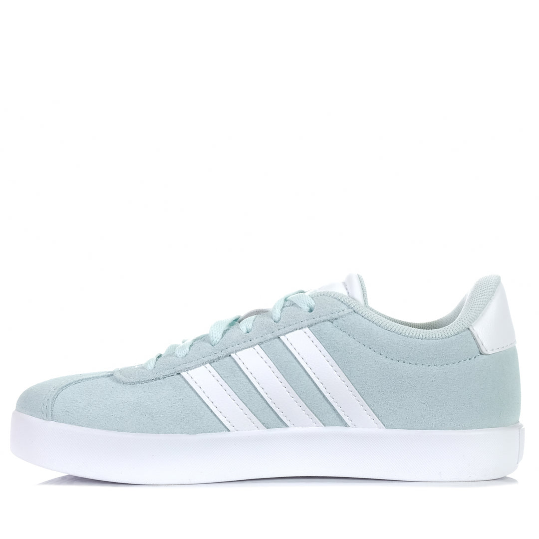 Adidas VL Court 3.0 Kids Halo Mint/Cloud White, 1 US, 2 US, 3 US, 4 US, 5 US, 6 US, 7 US, Adidas, blue, green, kids, shoes, youth