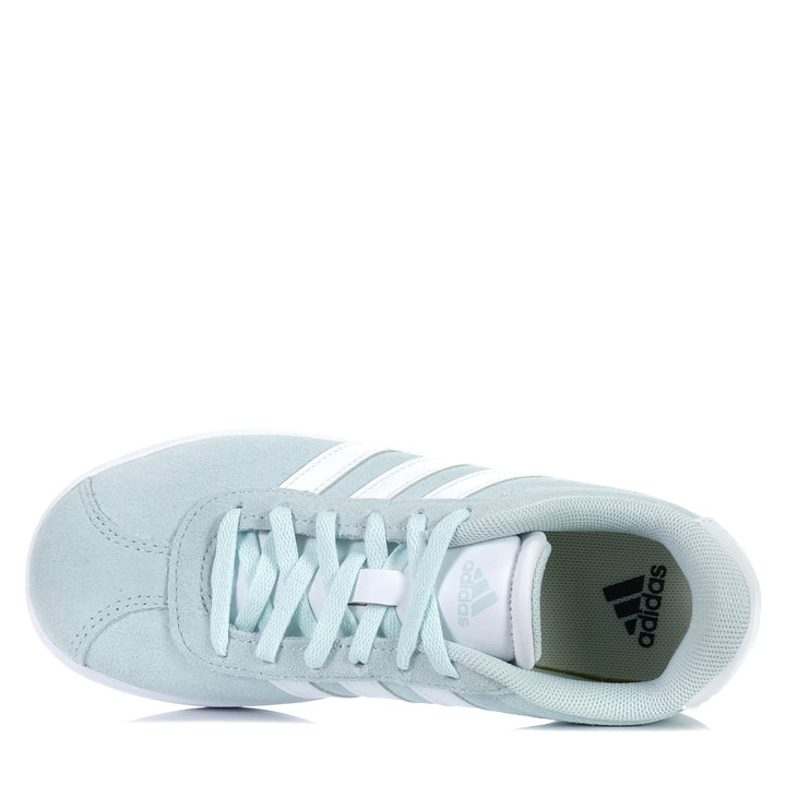 Adidas VL Court 3.0 Kids Halo Mint/Cloud White, 1 US, 2 US, 3 US, 4 US, 5 US, 6 US, 7 US, Adidas, blue, green, kids, shoes, youth