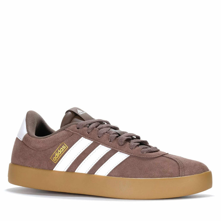 Adidas VL Court 3.0 Mens Earth Strata/Cloud White/Gold Metallic Mens Sneakers