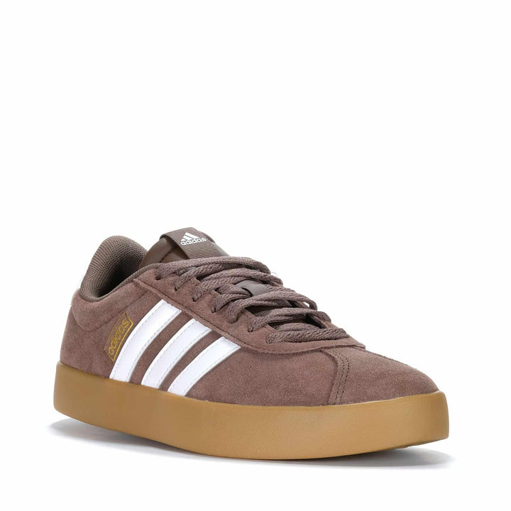 Adidas VL Court 3.0 Mens Earth Strata/Cloud White/Gold Metallic Mens Sneakers