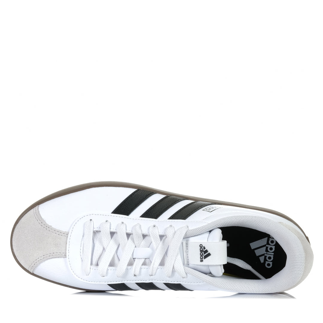 Adidas VL Court 3.0 Mens White/Black, 10 US, 11 US, 12 US, 13 US, 8 US, 9 US, Adidas, casual, low-tops, mens, shoes, sneakers, white