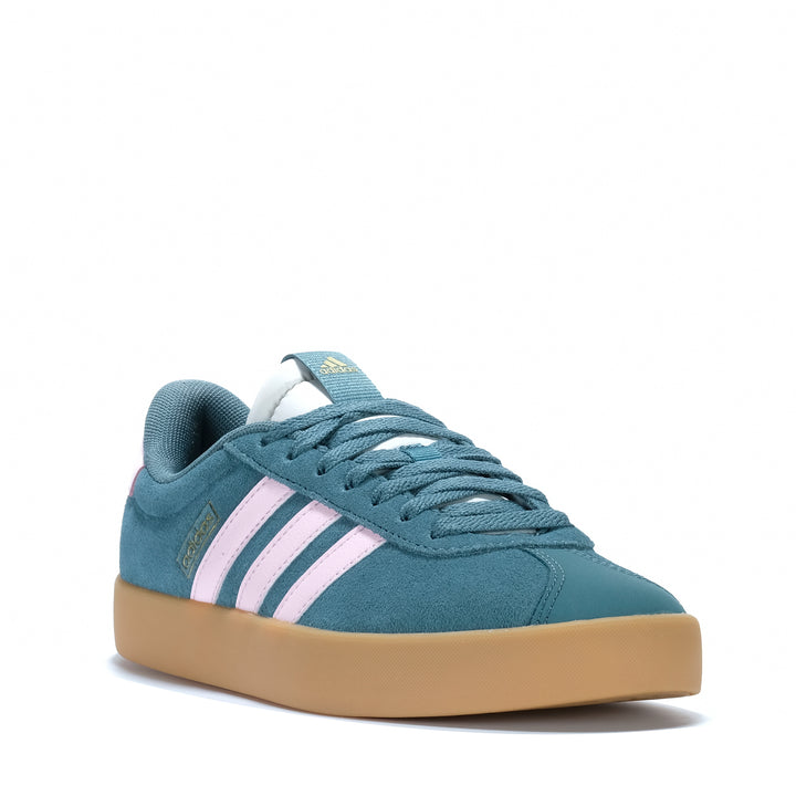 Adidas VL Court 3.0 Womens Preloved Teal/Pink Womens Sneakers