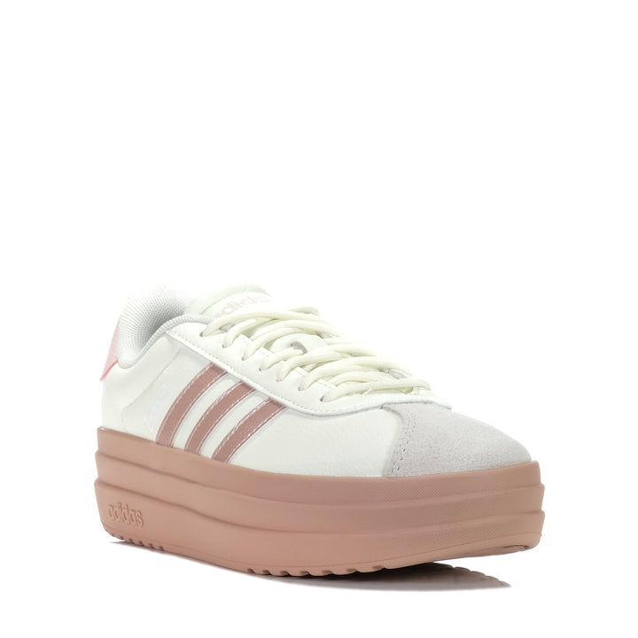 Adidas VL Court Bold Ivory/Pink, 10 US, 11 US, 6 US, 7 US, 8 US, 9 US, adidas, low-tops, pink, sneakers, white, womens