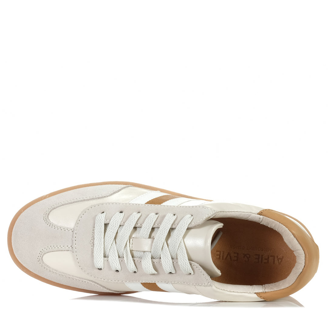 Alfie & Evie Aloha Cream/Camel, Womens, alfie & evie, low-tops, multi, sneakers, white, womens