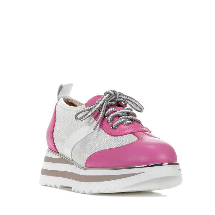 Alfie & Evie Harmony Hot Pink, Womens, alfie & evie, low-tops, multi, pink, sneakers, womens