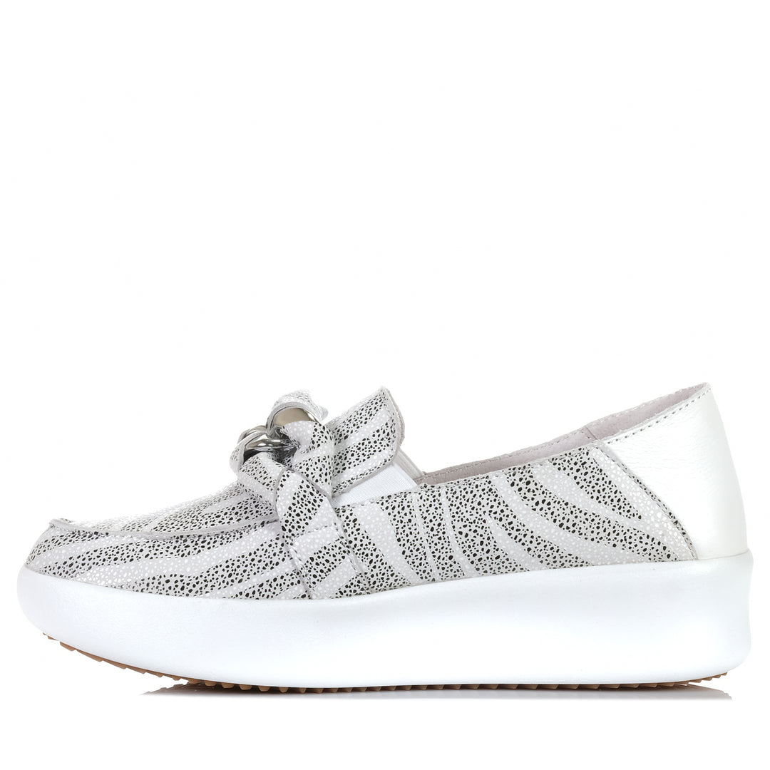 Alfie & Evie Mafia Zebra, Womens, alfie & evie, flats, loafer, loafers, multi, shoes, womens