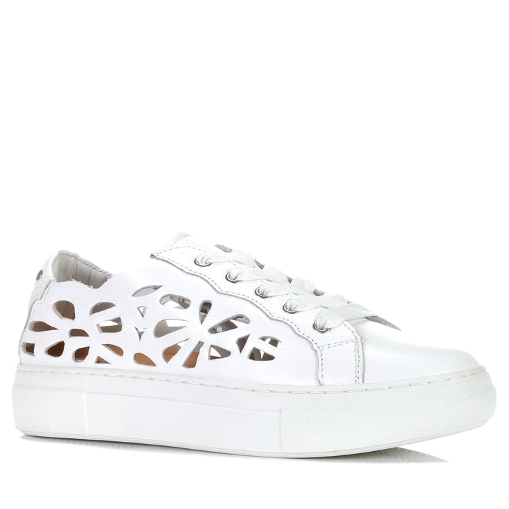 Alfie & Evie Marissa White, Womens, Alfie & Evie, flats, shoes, white, womens