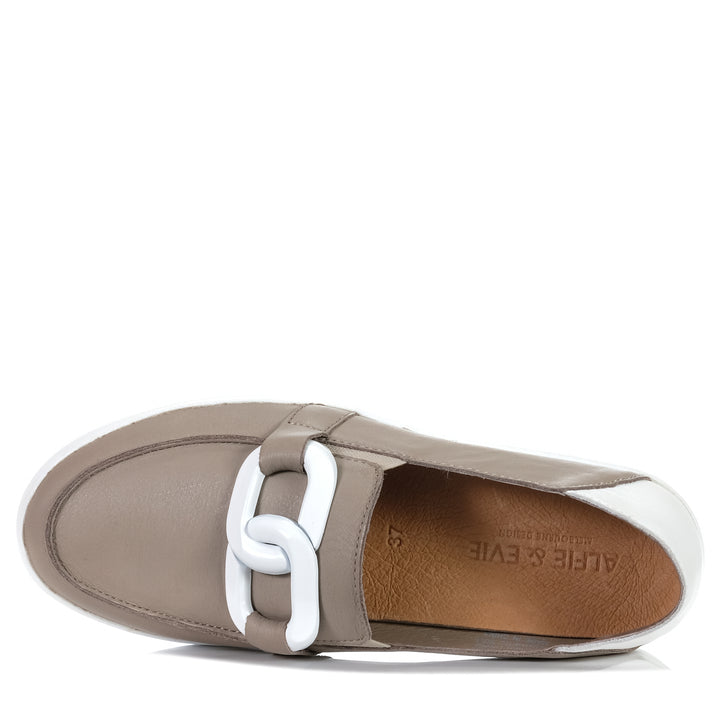 Alfie & Evie Mooch Dark Stone, Womens, alfie & evie, flats, loafer, loafers, shoes, taupe, womens