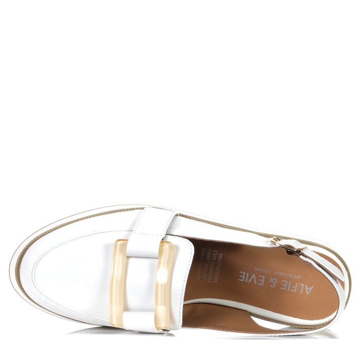 Alfie & Evie Quavo White, Womens, Alfie & Evie, flats, loafer, shoes, white, womens