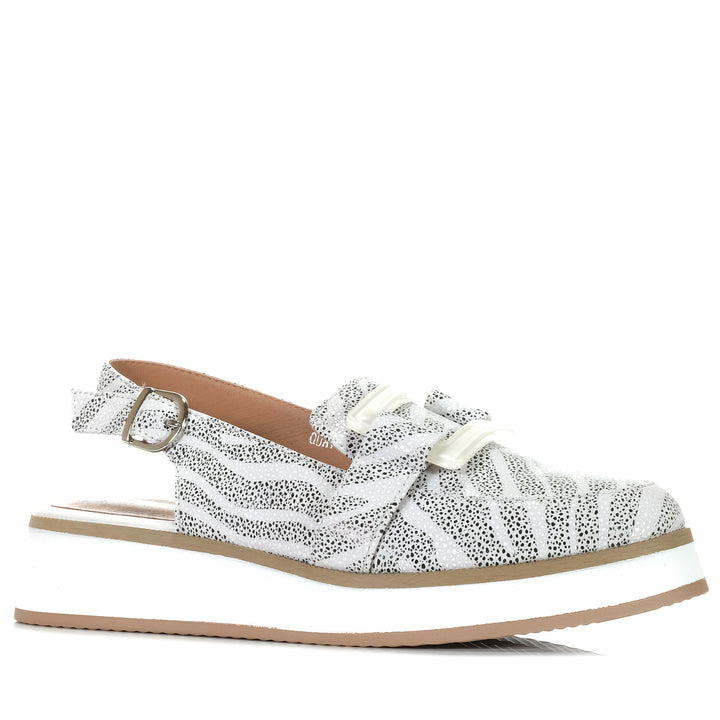 Alfie & Evie Quavo Zebra, Womens, alfie & evie, flats, loafer, multi, shoes, white, womens