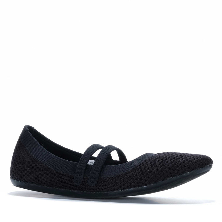 Allbirds Women's Breezer Mary Jane Natural Black Womens Shoes