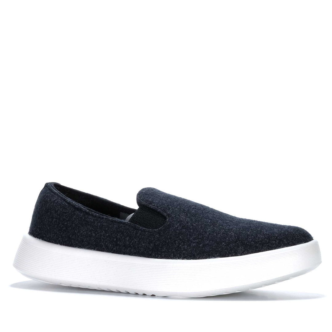 Allbirds Women's Wool Cruiser Slip-On Natural Black Womens Shoes